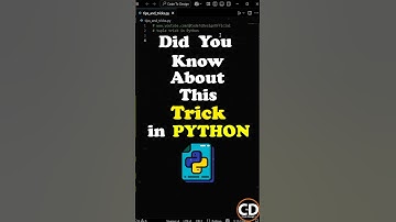 Did You Know About This Trick In Python Tuple? #python #coding #programming