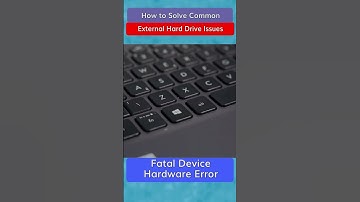 How to solve the fatal device hardware error? #wondershare #harddrive #recoverit #hardware