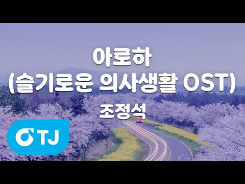 [TJ노래방 / 멜로디제거] 아로하(슬기로운의사생활 OST) - 조정석 / TJ Karaoke