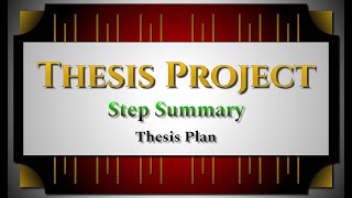 0001 - Thesis Plan
