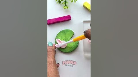 Lilly Pad with water drops🪷 #shorts #jennahandcrafts