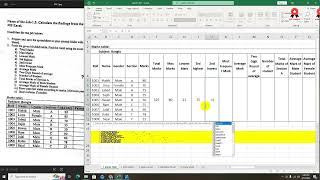 NSDA Excel Marks Sheet Tutorial | IT Support Service Level 3 Job 1.2