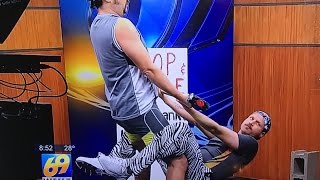 Fake Strongman Duo Chop & Steele Prank Morning TV Shows