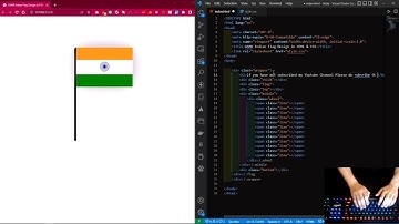 ASMR Programming | Design an Indian Flag in  HTML & CSS | Oddly Satisfying