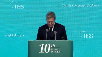 Opening of the IISS Manama Dialogue 2014: John Chipman