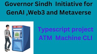 Typescript's Project "simple ATM Machine CLI.