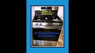 Samsung Gas Range Jet Change. Natural Gas to LP Propane conversion. #samsung, #gasrange, #propane