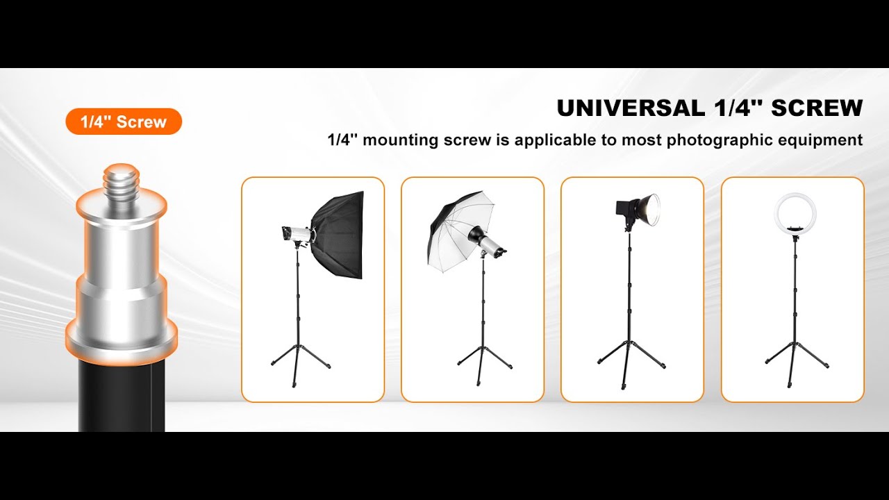 COMAN MT85 6.23ft Portable Reverse Folding Light Stand
