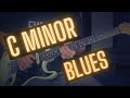 Video thumbnail of "Slow Blues Guitar Backing Track - C Minor"