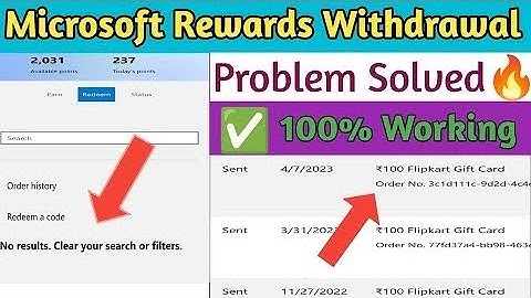 Microsoft Rewards Withdrawal Problem Solved 🔥 | Microsoft Rewards Gift card Not Show Problem Solved