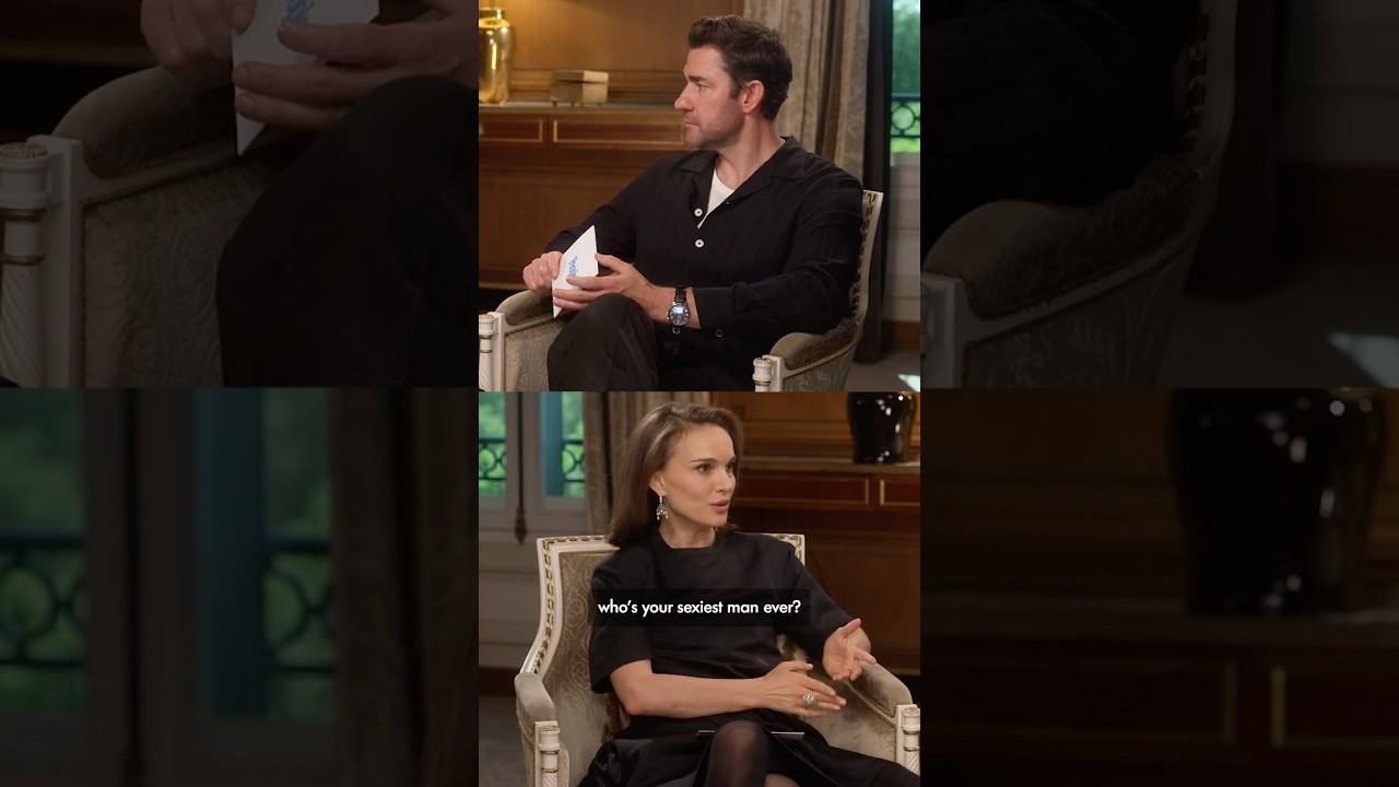 Natalie Portman Challenges John Krasinski’s Sexiest Man Alive Title