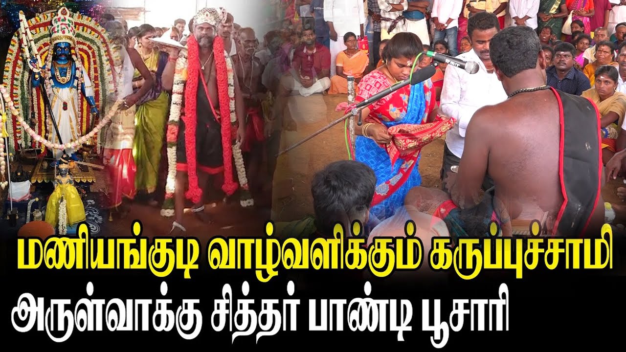 அமாவாசை அருள்வாக்கு குறி | பாண்டி பூசாரி அருள்வாக்கு | மணியங்குடி ஸ்ரீ வாழ்வளிக்கும் கருப்பசாமி