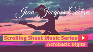 Scrolling Piano Sheet Music - Piano Improvisation - J.J. Coetzee - 3 Sketches