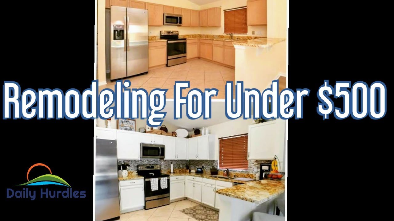Remodel your Kitchen and Bathroom for Under 500 Dollars - YouTube