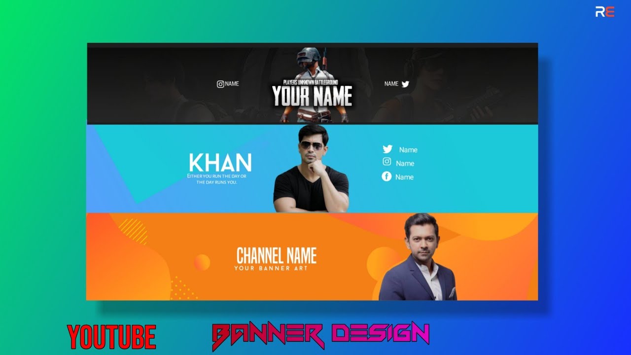 How To Make Professional Youtube Channel Art On Andriod || Make ...