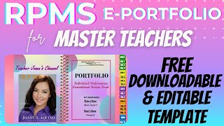 RPMS-IPCRF E-PORTFOLIO 2021 FOR MASTER TEACHERS // FREE DOWNLOADABLE & EDITABLE TEMPLATE