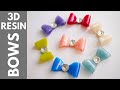 How to Make 3D Resin Bows: Shaping Soft Cured Resin (Giveaway CLOSED)