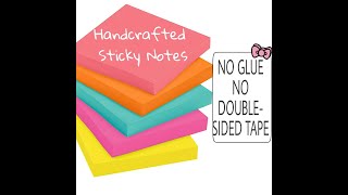 Diy easy sticky notes at home|Crunchworks with Heer screenshot 5