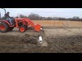 Ep. 33 - Installing a Culvert Pipe Under the Driveway with the Kubota B2650 and Rhino Box Blade