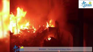 BREAKING: Fire Guts Buildings At Balogun Market