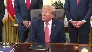 WATCH: Trump threatens that U.S. 'could leave' Europe over violent protests, says 'we got Greenland'