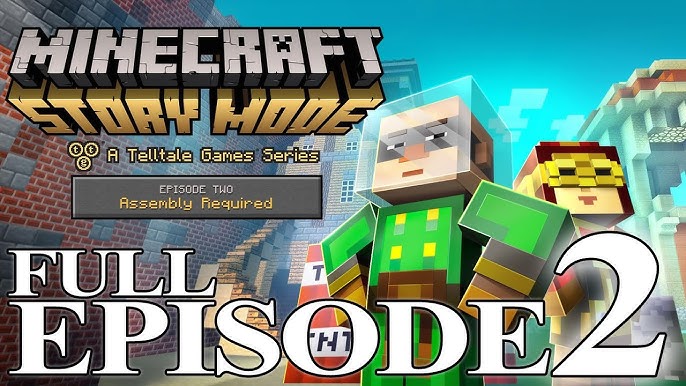 Lets Play Minecraft Story Mode #5- Axel Pees on Who- THE END of Episode  One- The Order of the Stone - video Dailymotion