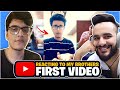 Reacting to my Brother's FIRST video on YOUTUBE !! @Triggered Insaan