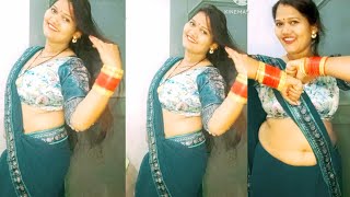 Navel Show Vlog Saree