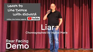 FREESTYLE / REAR FACING DEMO BEGINNER LINE DANCE - Liar