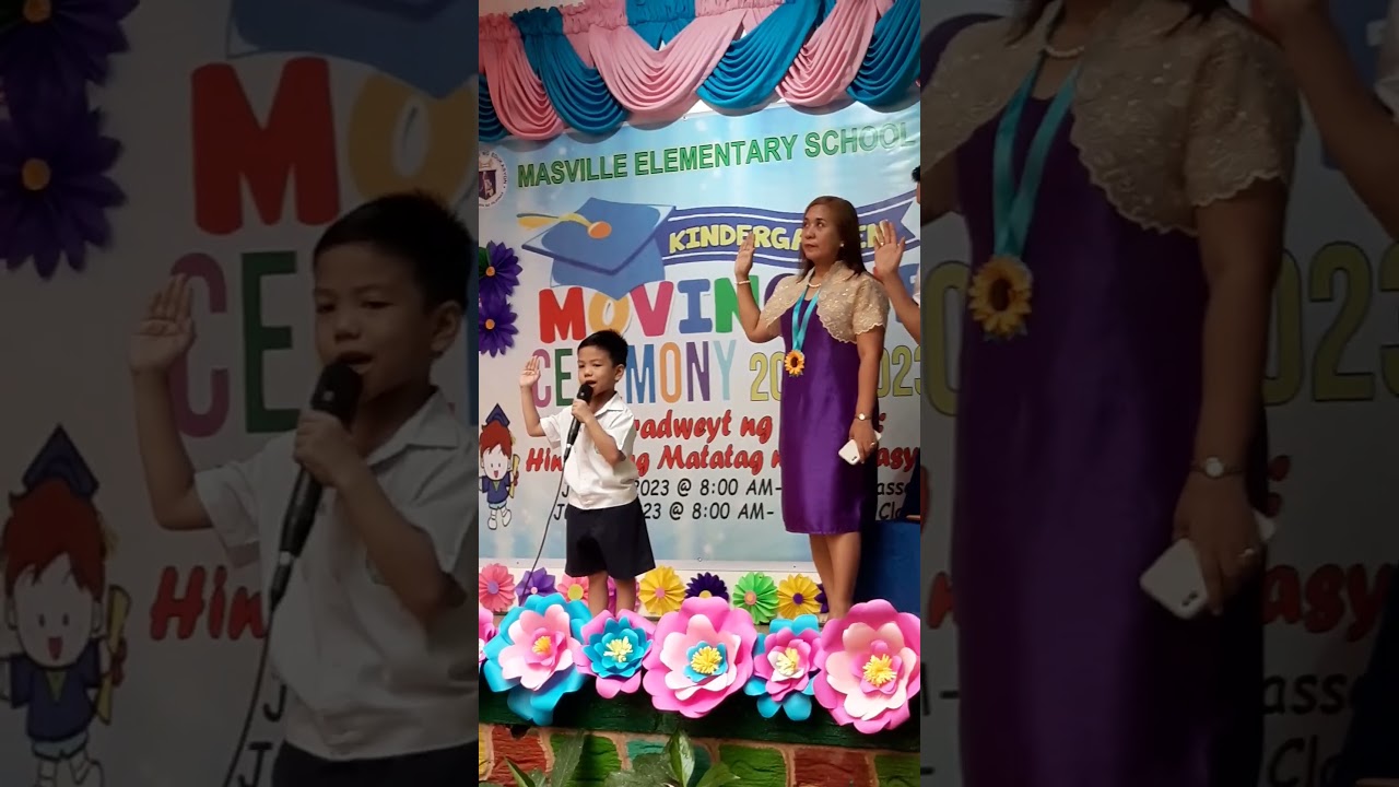 Panatang Makabayan *in stage* 