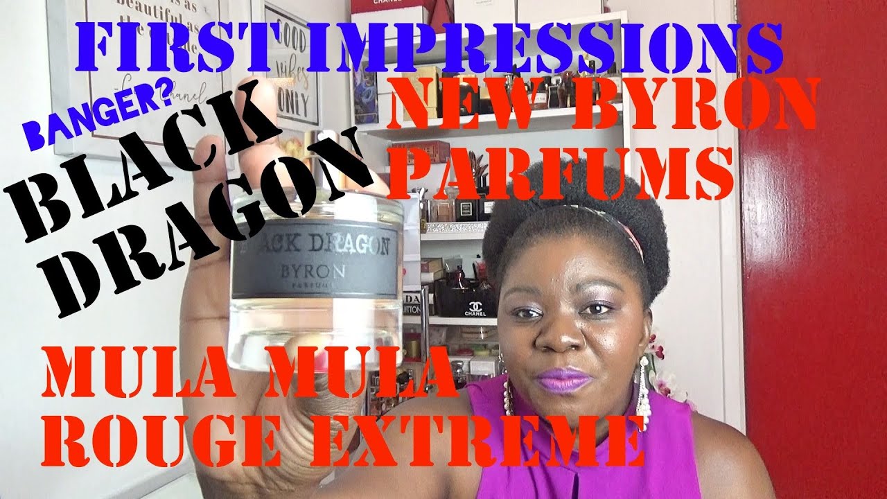 NEW BYRON PARFUMS BLACK DRAGON AND MULA MULA ROUGE EXTREME