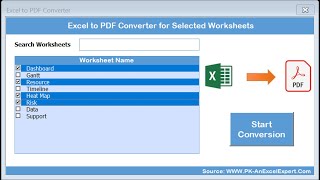 excel to pdf converter for selected worksheets