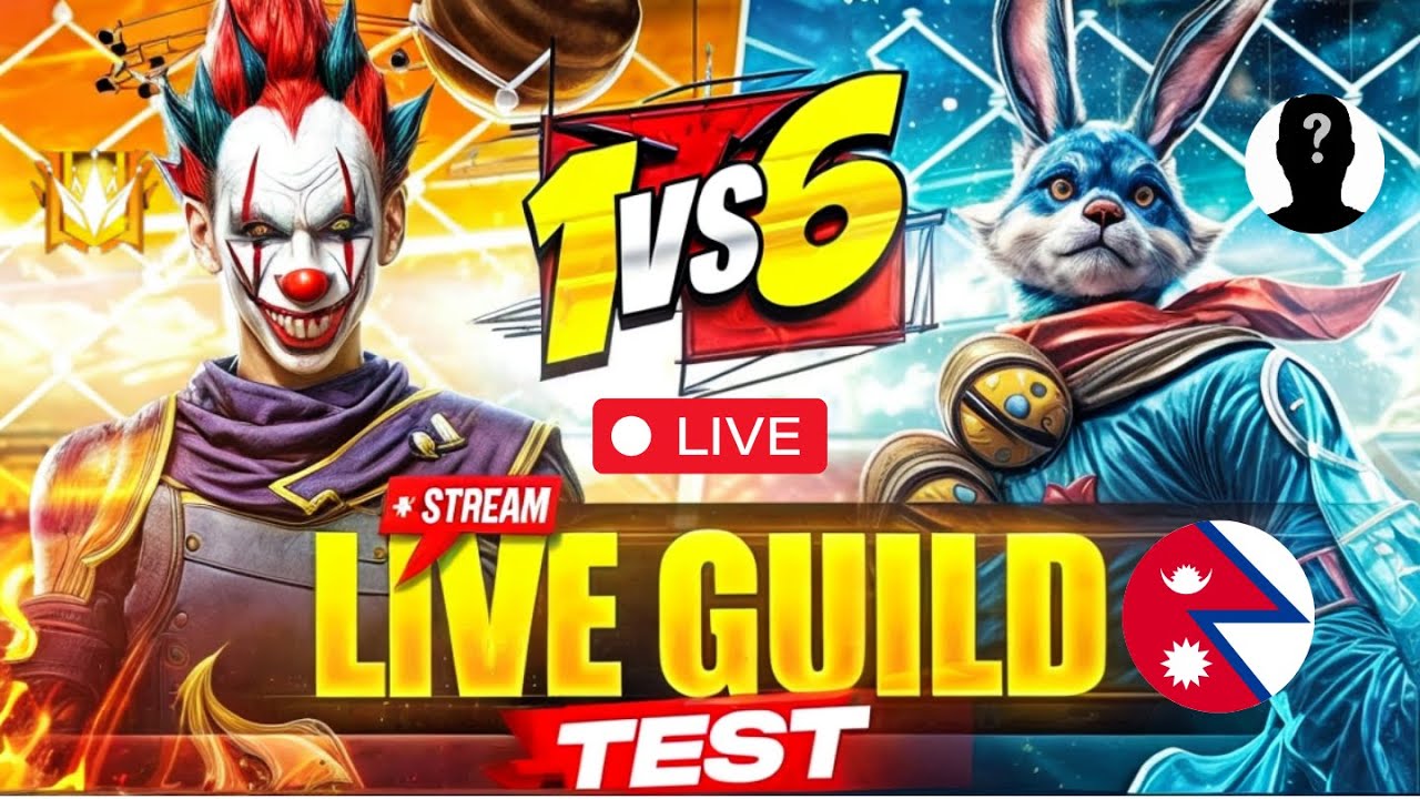 1vs6 Live Stream || 😍 🔥