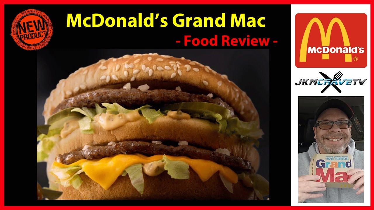 McDonald's Grand Mac Taste Test Review 🍔 JKMCraveTV YouTube