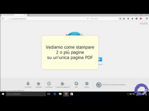 Video: Come Stampare Due Pagine Su Una