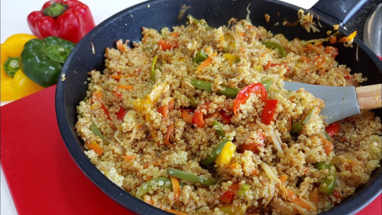SALTEADO DE VERDURAS CON QUINOA