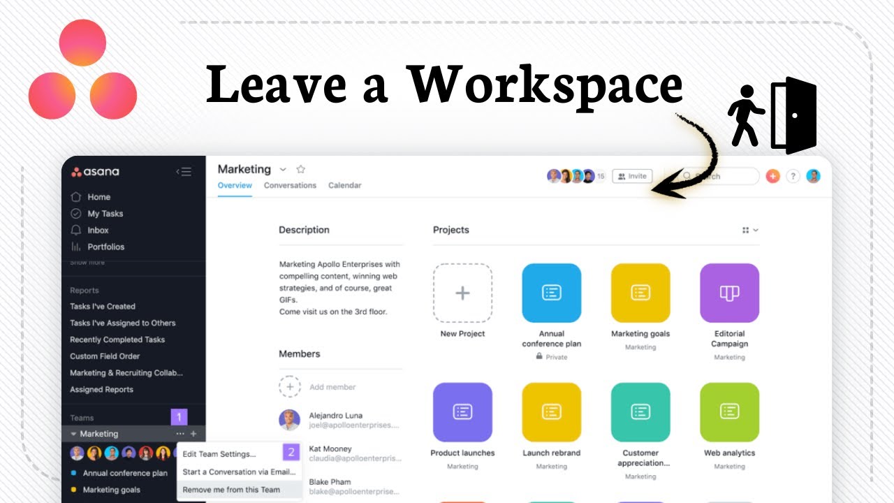 How to Leave a Workspace in Asana (No Confusion) - YouTube