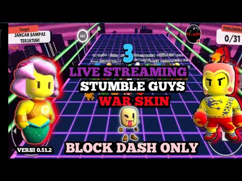 Stumble Guys Ao vivo 0.59.1 - Block Dash Lendario com inscritos! 