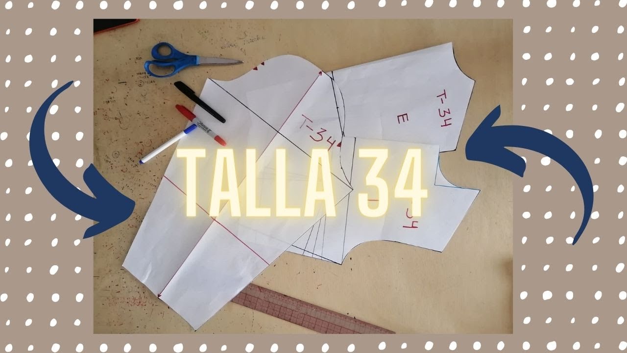Talla 34 / Talle delantero, trasero y manga