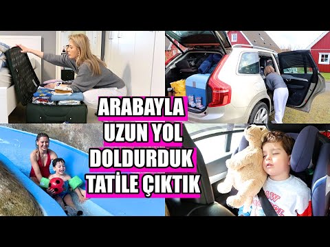 ARABAYI TIKA BASA DOLDURDUK ÜÇ ÇOCUKLA YOLA ÇİKTİK, ARABAYLA DANİMARKA TATİLİMİZ