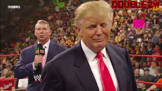 WWE Mc mohan vs Donald tramp fight