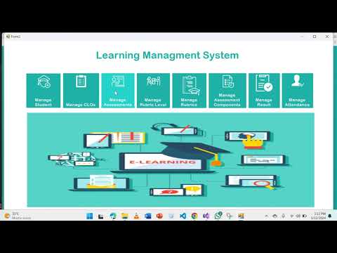 Learning Management System with Windows Forms and Database: Complete Project Showcase