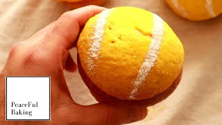 Brioche Tennis Ball | Passionfruit Cream Bun by Peaceful Baking 1,623 views 2 years ago 10 minutes, 21 seconds