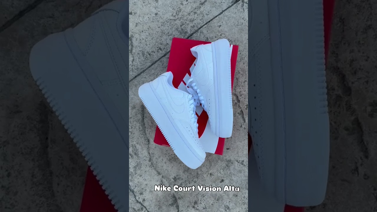 Nike Court Vision Alta – pantofi sport pentru femei cu talpă înălțată și stil clean 🔥 