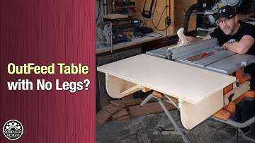 Outfeed Table with No Legs // For Job Site Table Saws