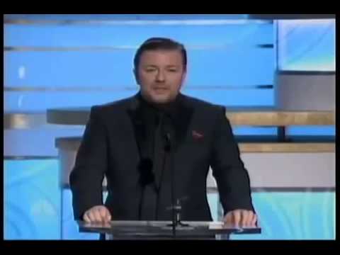 Ricky Gervais at the 2010 Golden Globes - YouTube