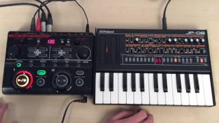 Boss RC 202 and Roland JP 08  Review & Demo