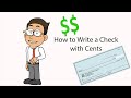 How to Write a Check with Cents | Money Instructor