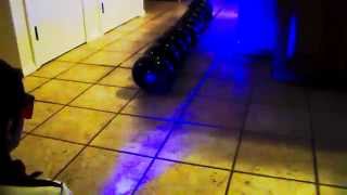 Popping 10 balloons with my 3500mw blue laser!