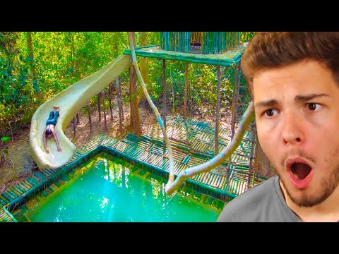 er-baut-eine-geheime-wasserrutsche-neben-unterirdisches-pool-haus-!